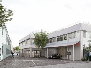 Vizualizace budoucí podoby nového centra městských služeb v Pelhřimově