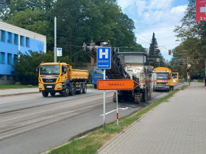 FOTO, VIDEO: Frekventovaná Žižkova ulice v Jihlavě ztichla, chystá se její oprava