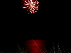 Novoroční ohňostroj v Cejli na Jihlavsku