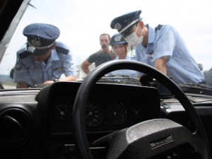 Celní prohlídka po příjezdu na japonské ostrovy proběhla naštěstí hladce. Červenec 2015	