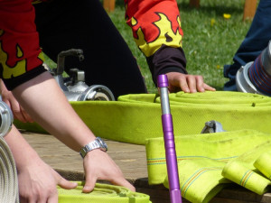 Dobrovolní hasiči - okrsková soutěž v Batelově, 7.5.2016