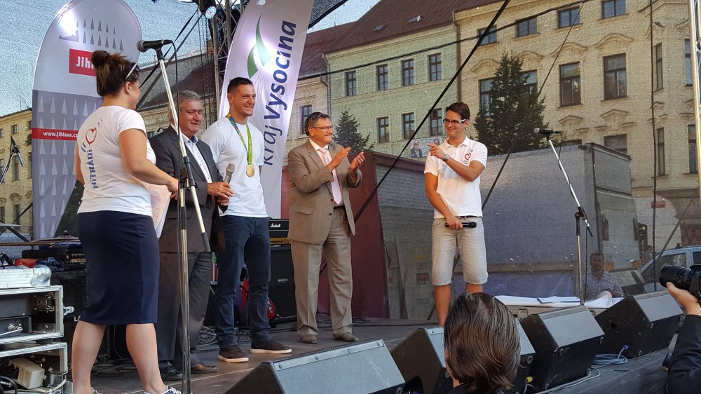 Slavnostní přivítání Lukáše Krpálka v Jihlavě