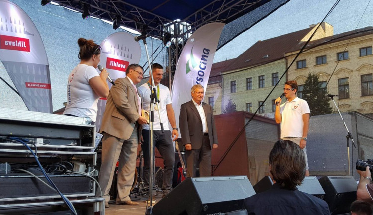 Slavnostní přivítání Lukáše Krpálka v Jihlavě