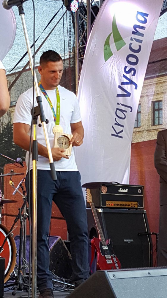 Slavnostní přivítání Lukáše Krpálka v Jihlavě