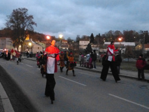 Svatomartinský průvod v Třešti