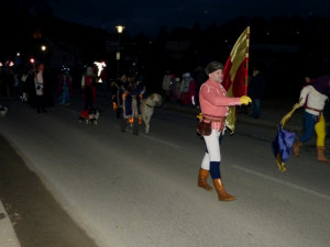 Svatomartinský průvod v Třešti