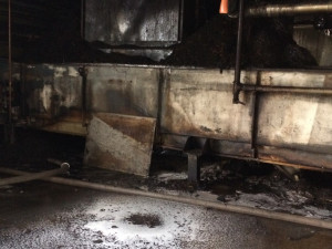 Požár v jihlavském Kronospanu - den poté