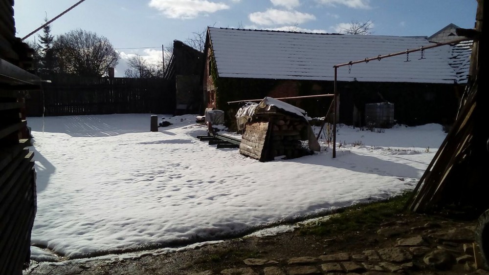 První sníh na Vysočině