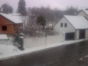 První sníh na Vysočině