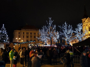 Rozsvícení vánočního stromečku v Jihlavě