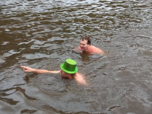 Novoroční koupání v Jihlavě 2018