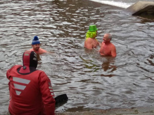 Novoroční koupání v Jihlavě 2018