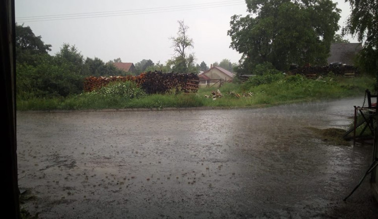 Průtrž mračen na Vysočině, červen 2018