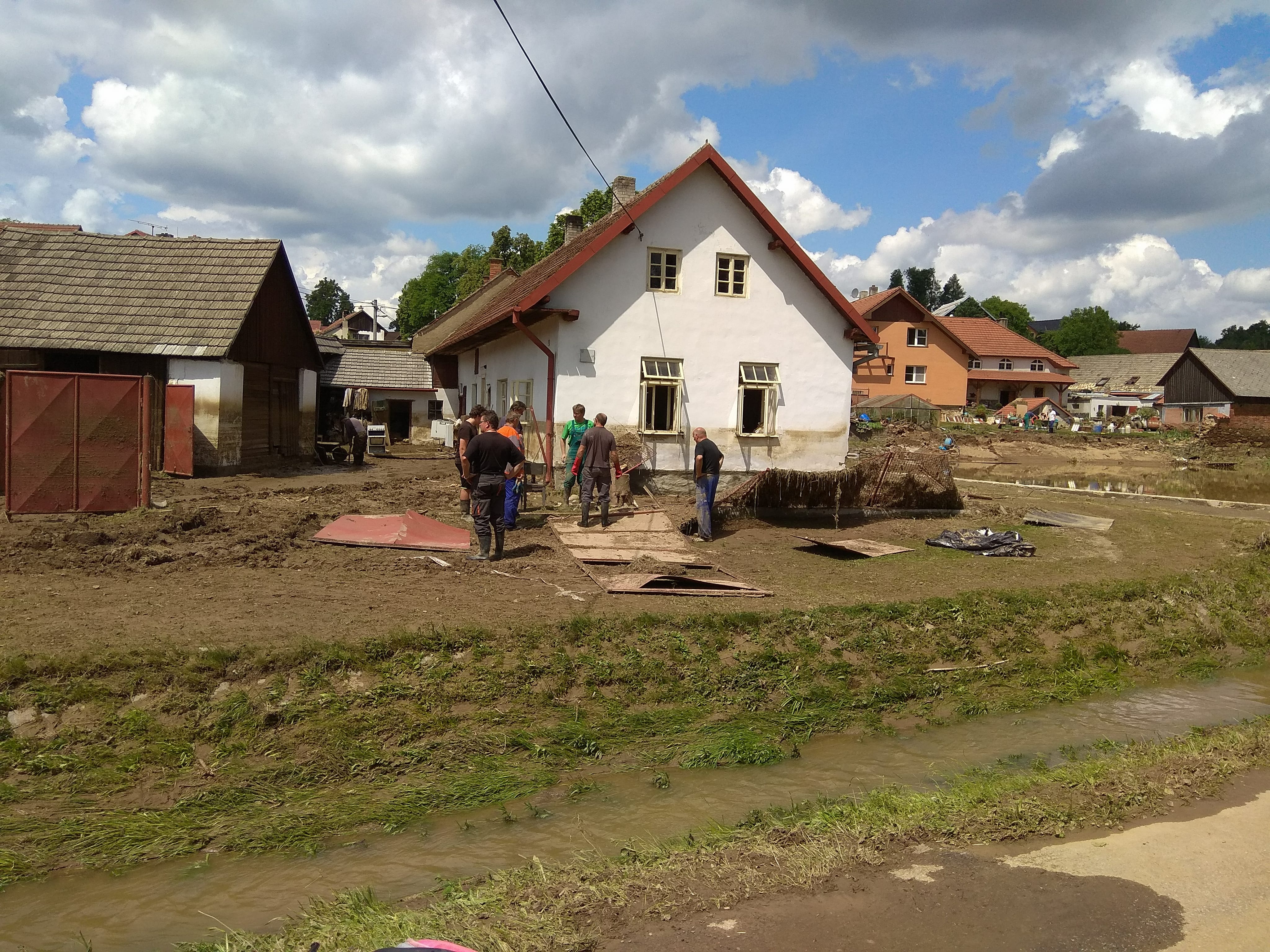 Přívalové deště v Jestřebí