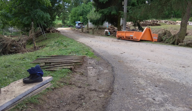 Přívalové deště v Jestřebí