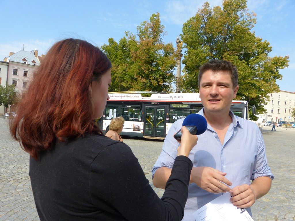 Festivalový trolejbus v Jihlavě
