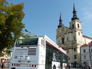 Festivalový trolejbus v Jihlavě