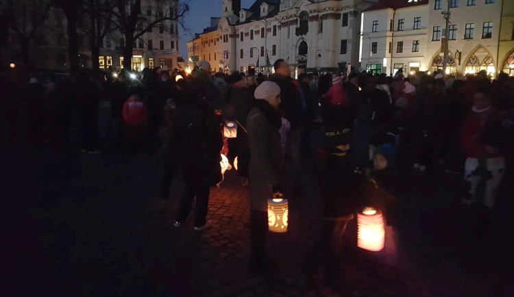 Listopadový lampionový průvod v Jihlavě