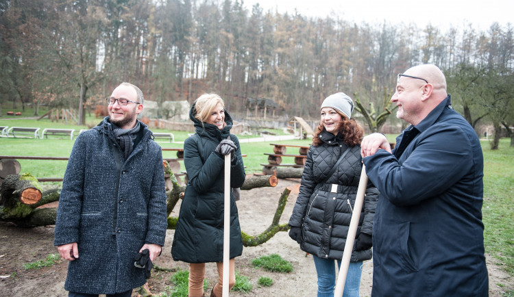 Výsadba stromů v jihlavské zoo