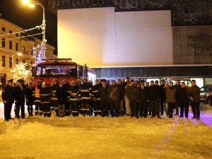 Předvánoční setkání s hasiči na jihlavské radnici