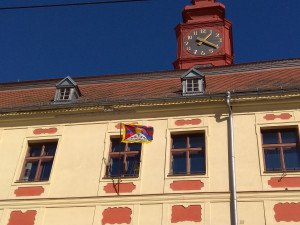 Vyvěšení tibetské vlajky