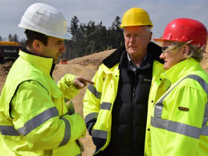 Stavba obchvatu Velkého Beranova, duben 2019