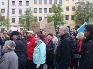 Protest na podporu nezávislosti justice