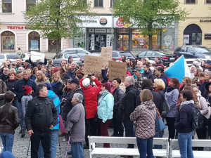 Protest na podporu nezávislosti justice