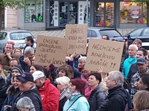 Protest na podporu nezávislosti justice
