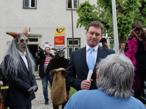 Ředitel SÚRAO v lokalitě Hrádek