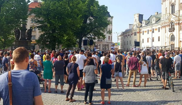 Jihlavský protest za nezávislost justice počtvrté
