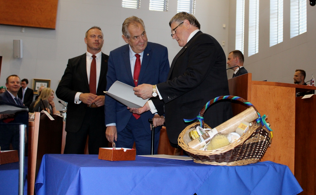 Prezident Miloš Zeman na Vysočině