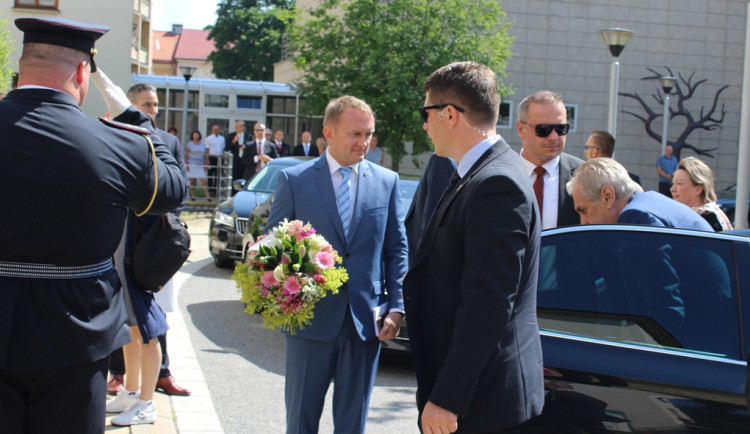 Prezident Miloš Zeman na Vysočině