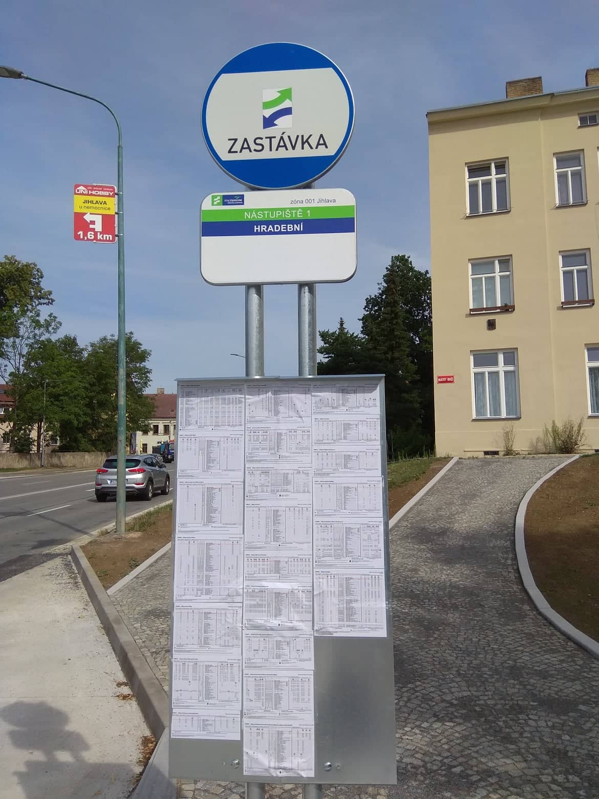 Nové zastávky na Hradební ulici