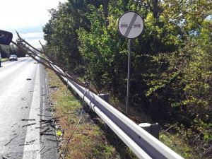 Silný vítr na Vysočině zaměstnal hasiče