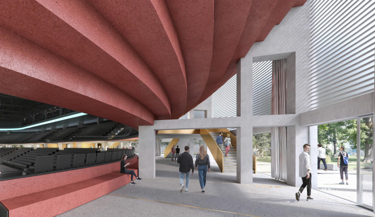 Vítězný návrh Horácké multifukční arény v Jihlavě