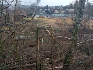 Orkán Sabine na Vysočině