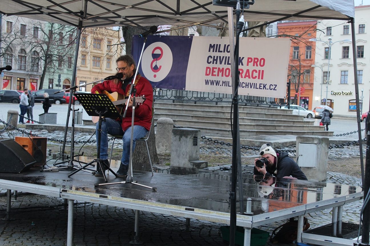 Štafeta pro demokracii v Jihlavě