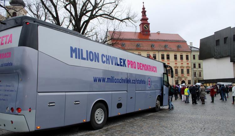 Štafeta pro demokracii v Jihlavě
