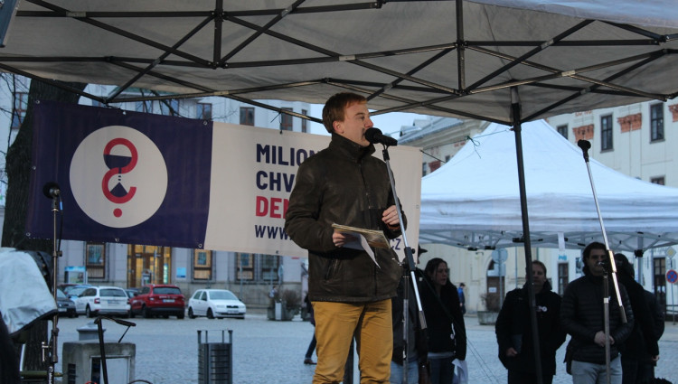 Štafeta pro demokracii v Jihlavě