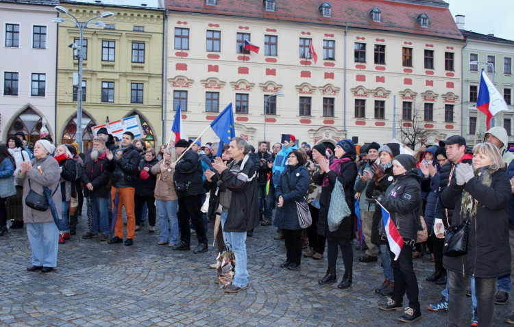 Štafeta pro demokracii v Jihlavě
