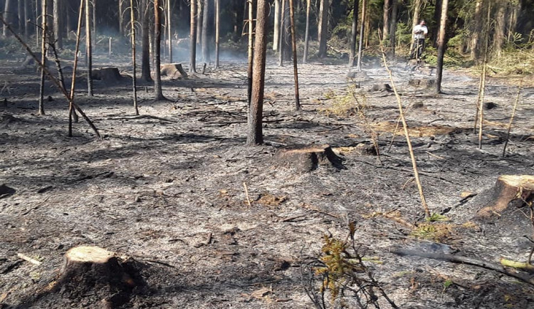 Požáry na Vysočině 6.4.2020