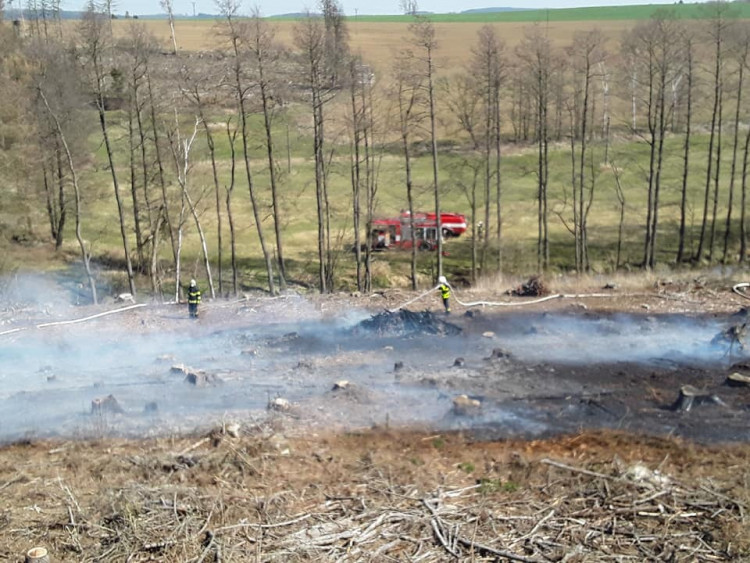 Požáry na Vysočině 6.4.2020