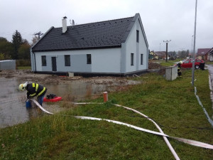 Přívalový déšť na Vysočině, řeka Svratka, 14.10.2020