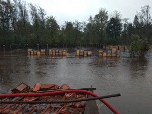 Přívalový déšť na Vysočině, řeka Svratka, 14.10.2020