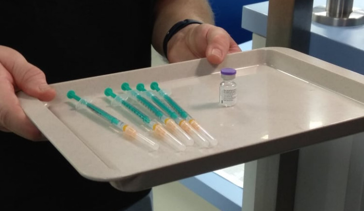 Spuštění očkování na covid-19 v jihlavské nemocnici