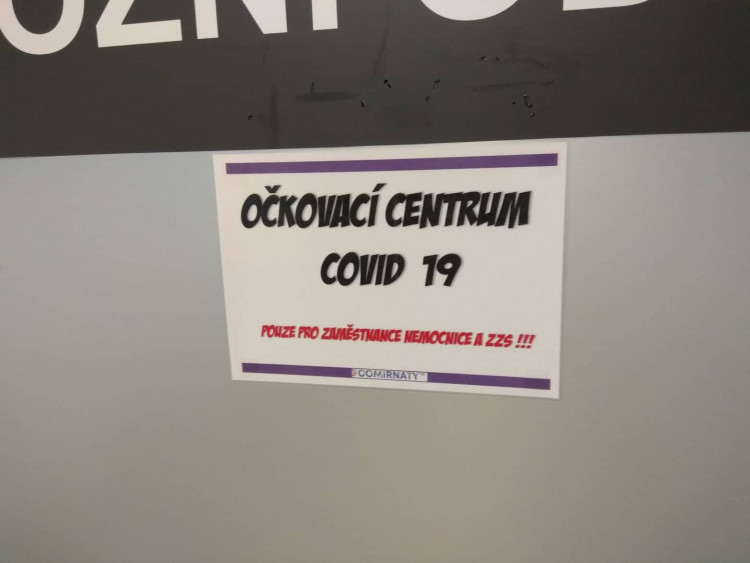 Spuštění očkování na covid-19 v jihlavské nemocnici