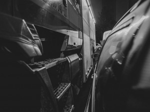 Průjezd hasičských aut ulicemi Třebíče