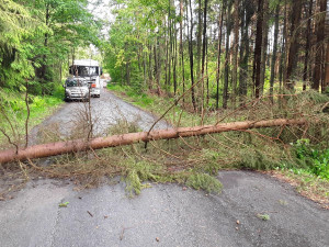 Bouřka a přívalový déšť na Vysočině, 21.6.2021
