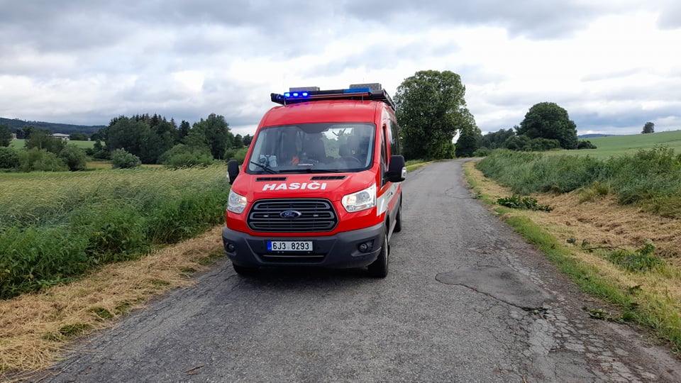 Noční bouřka na Vysočině a odklízení následků, 30.6.2021